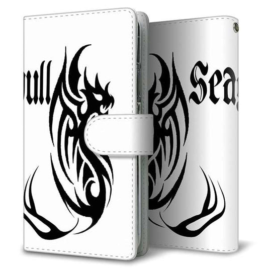 au ギャラクシー S10+ SCV42 高画質仕上げ プリント手帳型ケース(通常型)【YE904 ドラゴン】