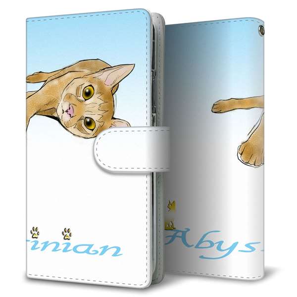 docomo アクオス センス SH-01K 高画質仕上げ プリント手帳型ケース(通常型)【YE964 アビシニアン02】