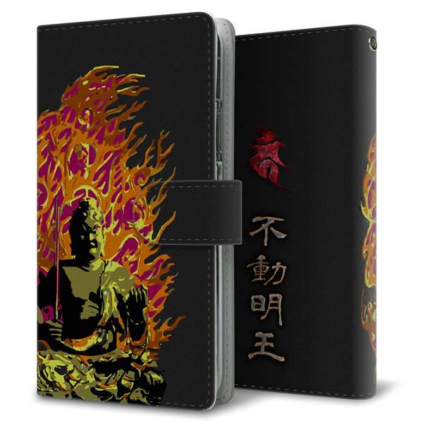 HUAWEI（ファーウェイ） nova lite 3プラス POT-LX2J 高画質仕上げ プリント手帳型ケース(通常型)【YF898 不動明王04】
