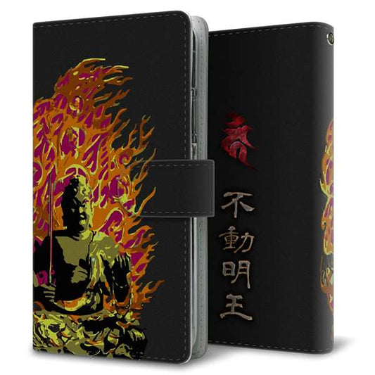 iPhone XS 高画質仕上げ プリント手帳型ケース(通常型)【YF898 不動明王04】