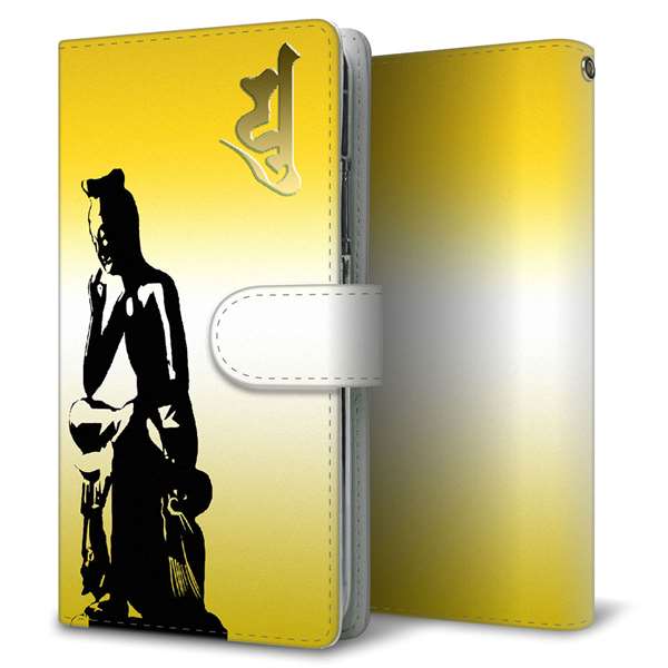 docomo ギャラクシー A20 SC-02M 高画質仕上げ プリント手帳型ケース(通常型)【YF899 菩薩】