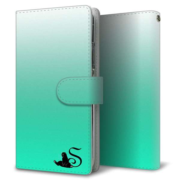 docomo LG style3 L-41A 高画質仕上げ プリント手帳型ケース(通常型)【YI860 イニシャル ネコ S】