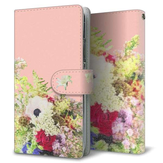 HUAWEI（ファーウェイ） P40 lite E ART-L29N 高画質仕上げ プリント手帳型ケース(通常型)【YI887 フラワー８】