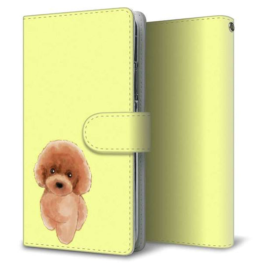 HUAWEI（ファーウェイ） P40 Pro 5G ELS-NX9 高画質仕上げ プリント手帳型ケース(通常型)【YJ051 トイプードルレッド（イエロー）】