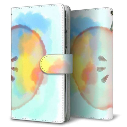 HUAWEI（ファーウェイ） P40 lite E ART-L29N 高画質仕上げ プリント手帳型ケース(通常型)【YJ181 りんご 水彩181】