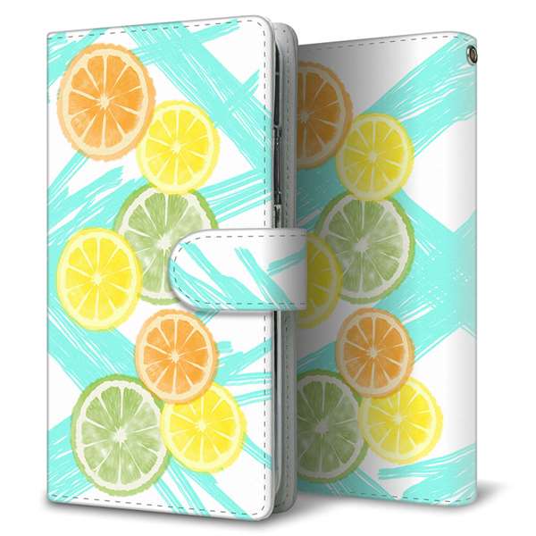 docomo ギャラクシー ノート9 SC-01L 高画質仕上げ プリント手帳型ケース(通常型)【YJ183 オレンジライム】