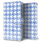 AQUOS wish A104SH Y!mobile 高画質仕上げ プリント手帳型ケース(通常型)【YJ234 千鳥格子（ライトブルー）】