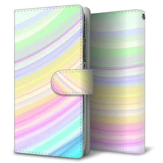 HUAWEI（ファーウェイ） P40 lite E ART-L29N 高画質仕上げ プリント手帳型ケース(通常型)【YJ312 カラー レインボー】