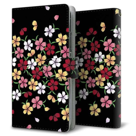 SoftBank エクスペリア XZ3 801SO 高画質仕上げ プリント手帳型ケース(通常型)【YJ323 和柄 なでしこ】