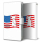iPhone12 高画質仕上げ プリント手帳型ケース(通常型)アメリカ国旗と犬