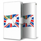 iPhone12 高画質仕上げ プリント手帳型ケース(通常型)イギリス国旗と犬