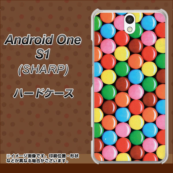 Y!mobile アンドロイドワン S1 高画質仕上げ 背面印刷 ハードケース【448 マーブルチョコ】