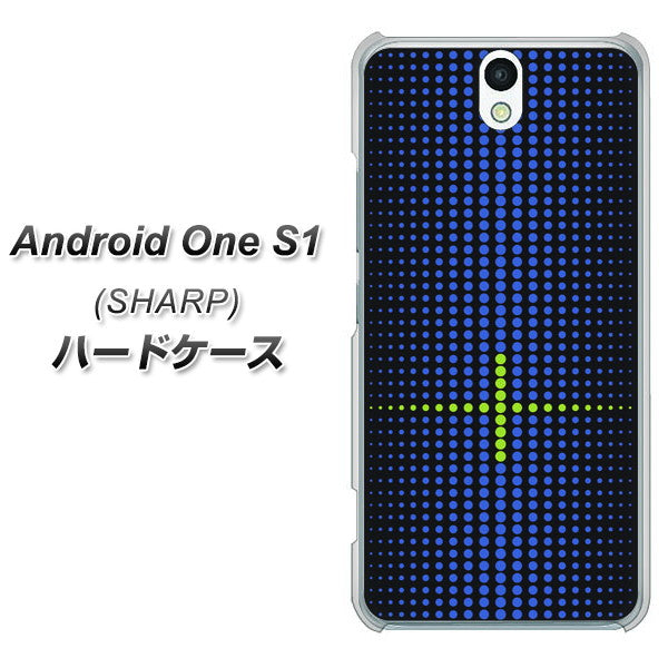 Y!mobile アンドロイドワン S1 高画質仕上げ 背面印刷 ハードケース【IB907  グラデーションドット】