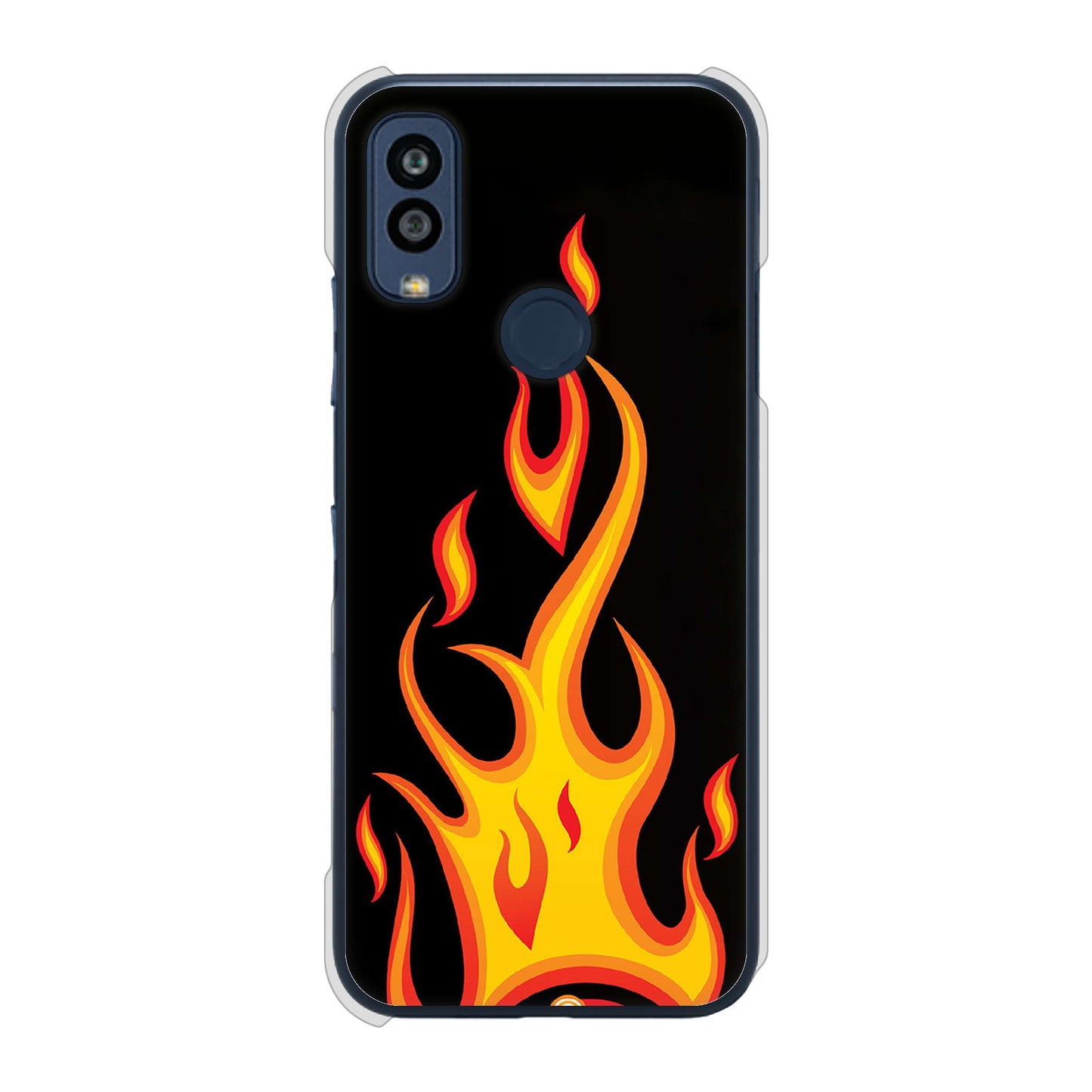 Android One S10 Y!mobile 高画質仕上げ 背面印刷 ハードケース 【010 ファイヤー】