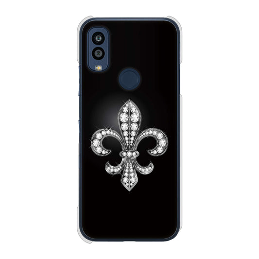 Android One S10 Y!mobile 高画質仕上げ 背面印刷 ハードケース 【042 ラインストーン風の印刷ゴージャスユリ】