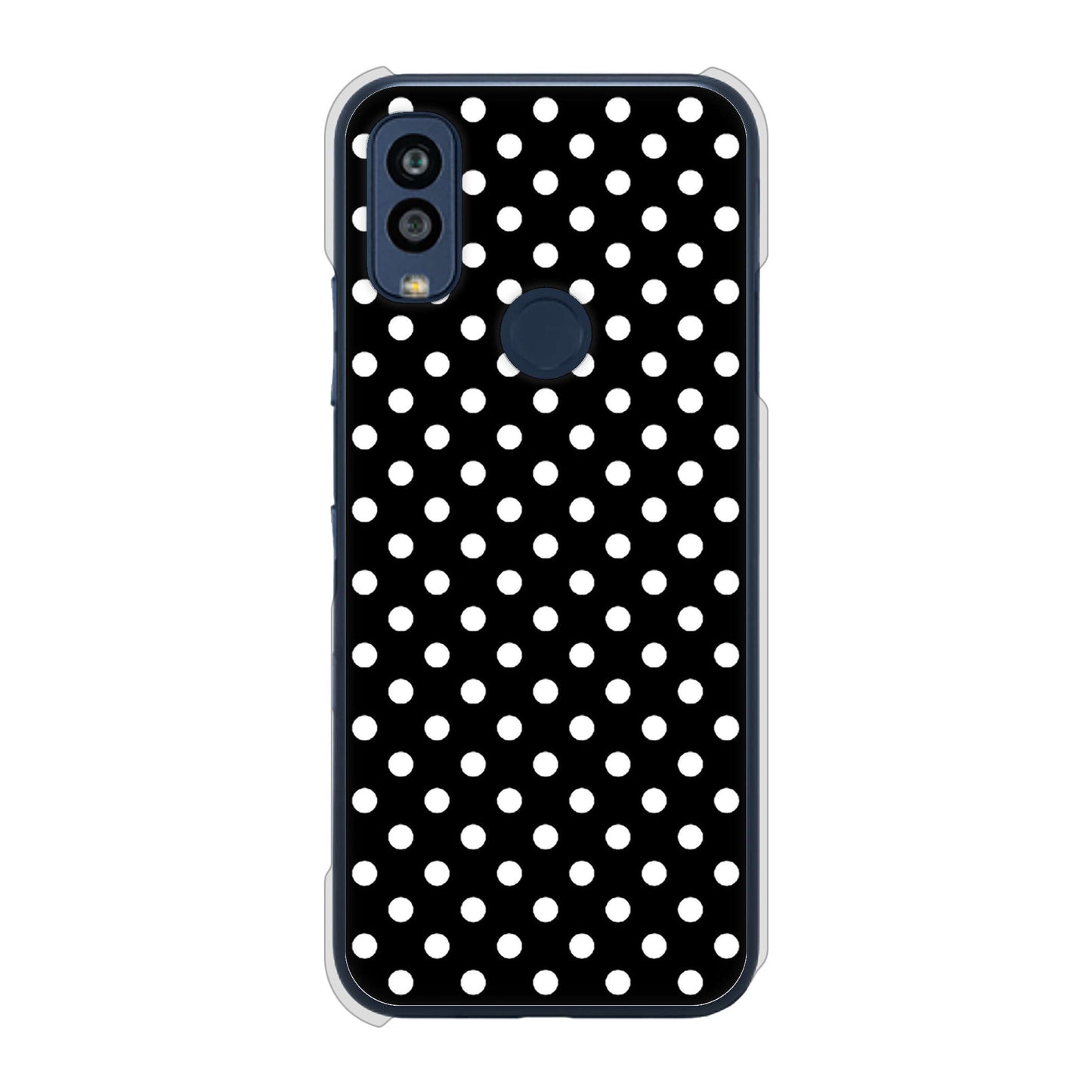 Android One S10 Y!mobile 高画質仕上げ 背面印刷 ハードケース シンプル柄（水玉）