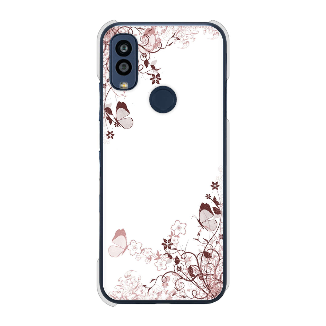 Android One S10 Y!mobile 高画質仕上げ 背面印刷 ハードケース バタフライ