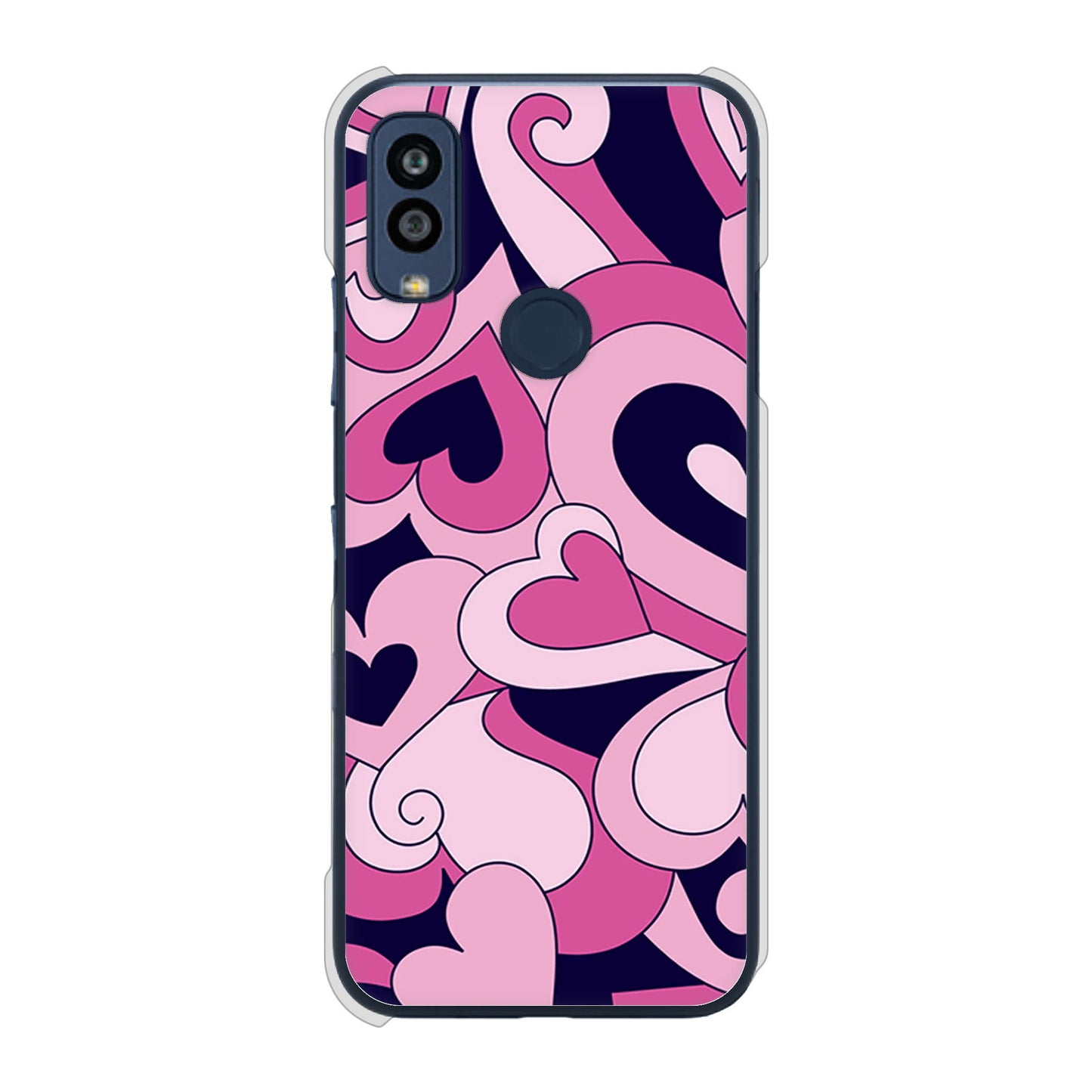 Android One S10 Y!mobile 高画質仕上げ 背面印刷 ハードケース プリティハート