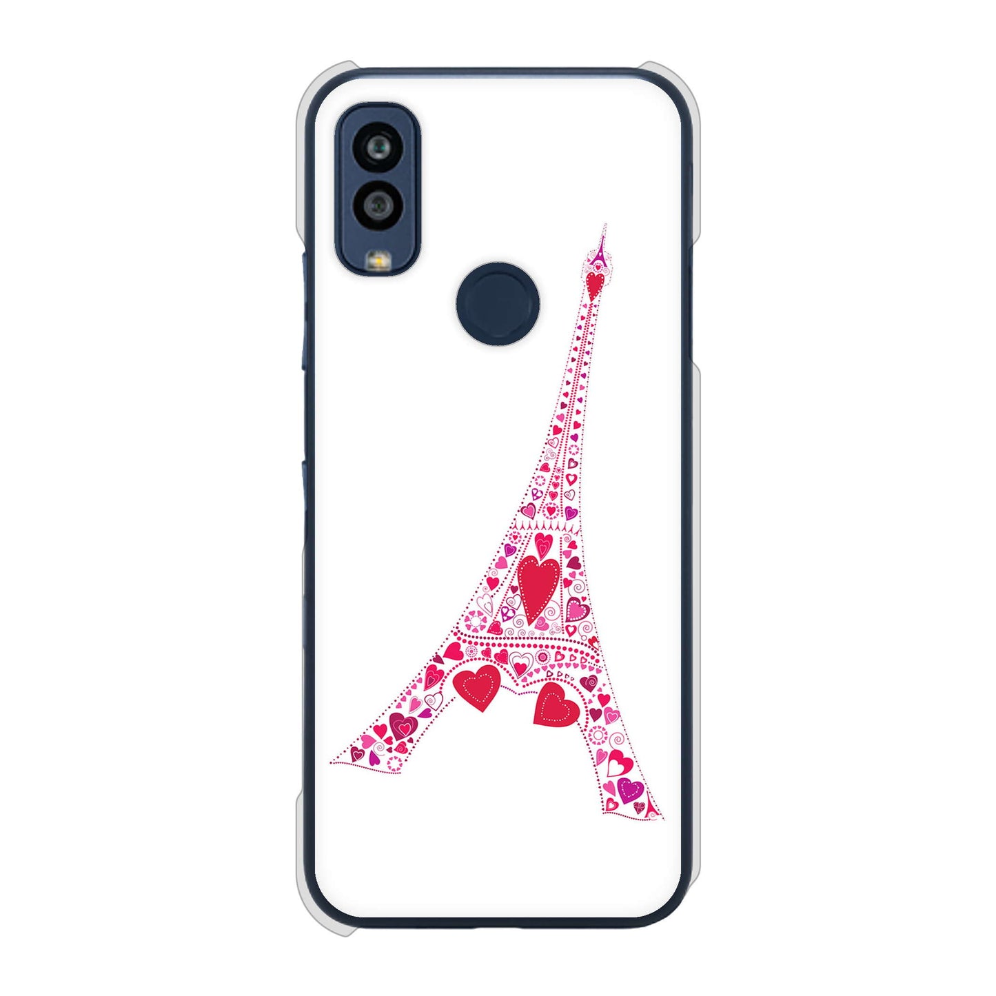 Android One S10 Y!mobile 高画質仕上げ 背面印刷 ハードケース LOVE フランス