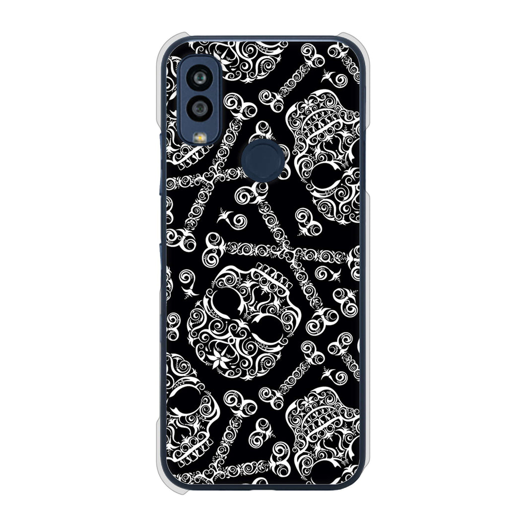 Android One S10 Y!mobile 363 ドクロの刺青 ハードケース 背面印刷