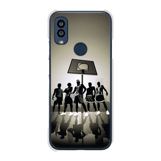 Android One S10 Y!mobile 高画質仕上げ 背面印刷 ハードケース 【389 クールバスケ】