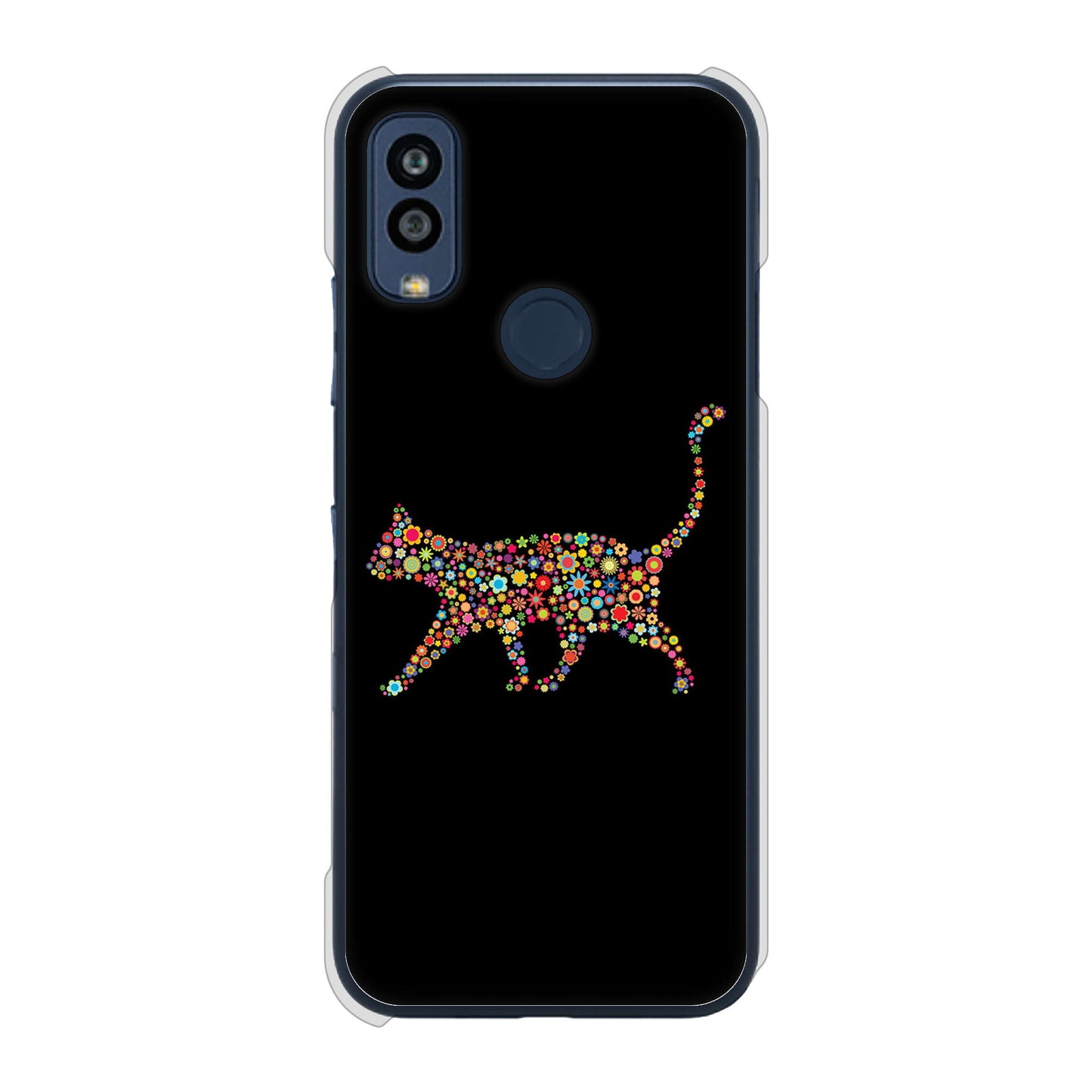Android One S10 Y!mobile 高画質仕上げ 背面印刷 ハードケース 【406 カラフルキャット】
