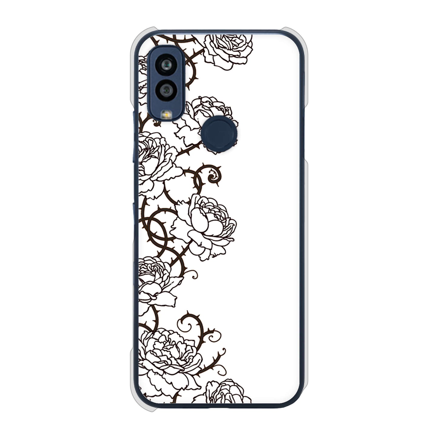 Android One S10 Y!mobile 高画質仕上げ 背面印刷 ハードケース 【467 イバラ】
