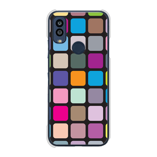 Android One S10 Y!mobile 高画質仕上げ 背面印刷 ハードケース 【509 カラースクエア】