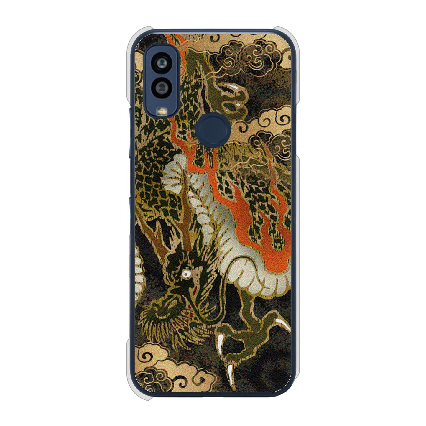 Android One S10 Y!mobile 558 いかずちを纏う龍 ハードケース 背面印刷