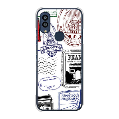 Android One S10 Y!mobile 高画質仕上げ 背面印刷 ハードケース LOVE フランス