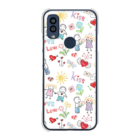 Android One S10 Y!mobile 高画質仕上げ 背面印刷 ハードケース カップル＆ファミリー