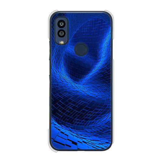 Android One S10 Y!mobile 高画質仕上げ 背面印刷 ハードケース 【1302 ワープブルー】