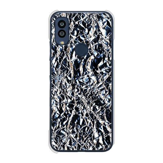 Android One S10 Y!mobile 高画質仕上げ 背面印刷 ハードケース 【EK835 スタイリッシュアルミシルバー】