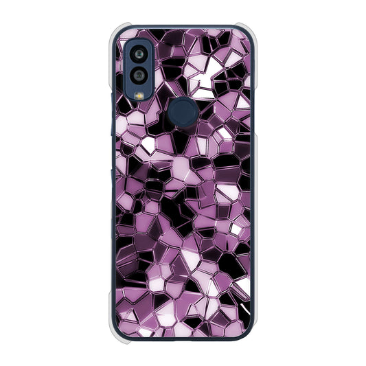 Android One S10 Y!mobile 高画質仕上げ 背面印刷 ハードケース 【EK837 テクニカルミラーパープル】