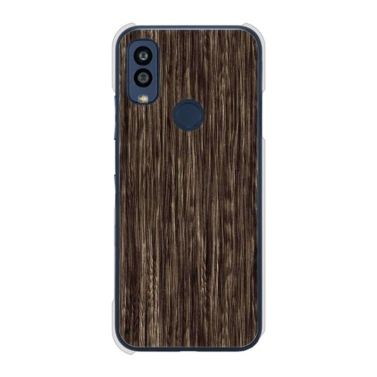 Android One S10 Y!mobile 高画質仕上げ 背面印刷 ハードケース 【EK848 木目ダークブラウン】