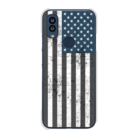 Android One S10 Y!mobile 高画質仕上げ 背面印刷 ハードケース 【EK864 アメリカンフラッグビンテージ】