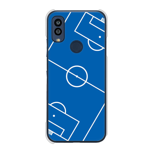 Android One S10 Y!mobile 高画質仕上げ 背面印刷 ハードケース 【IB922 SOCCER_ピッチ】