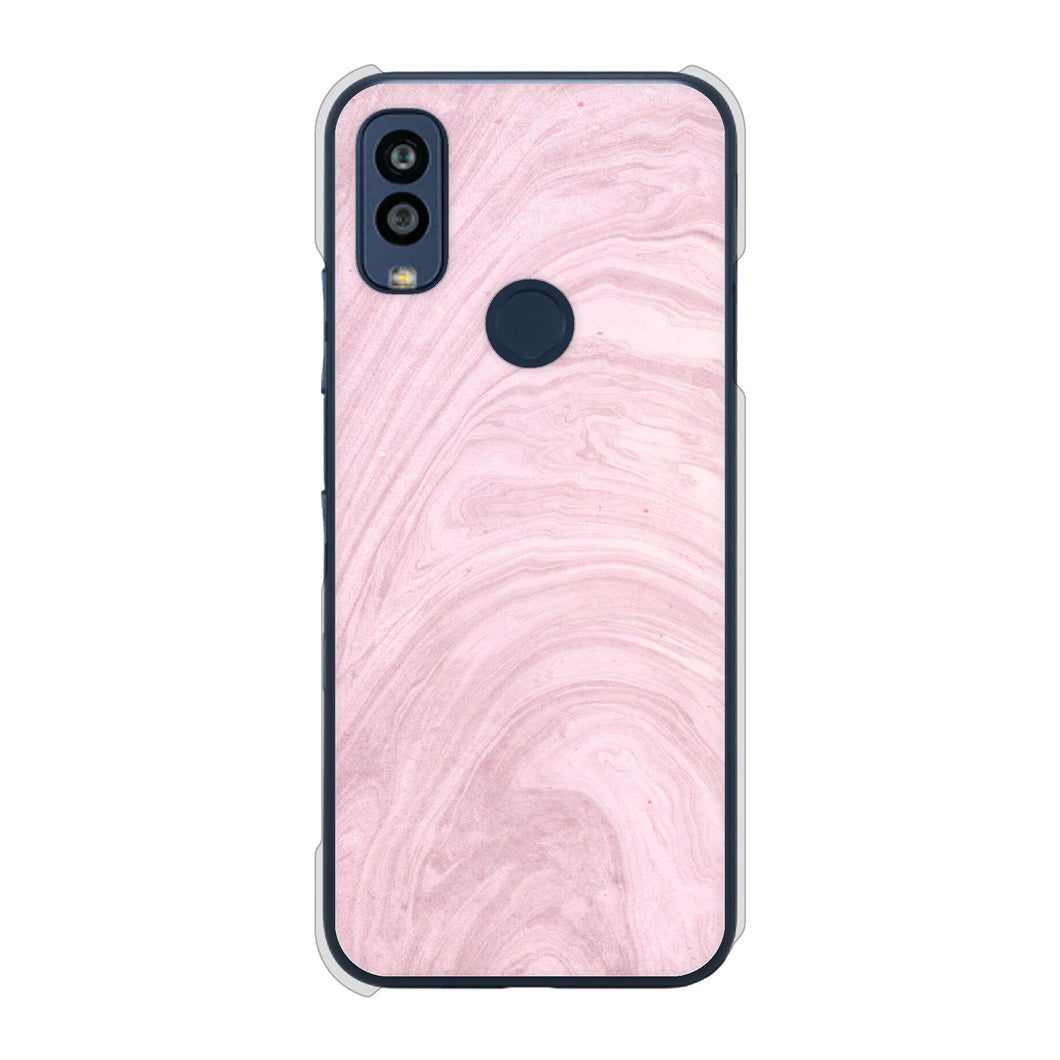 Android One S10 Y!mobile 高画質仕上げ 背面印刷 ハードケース 大理石BK