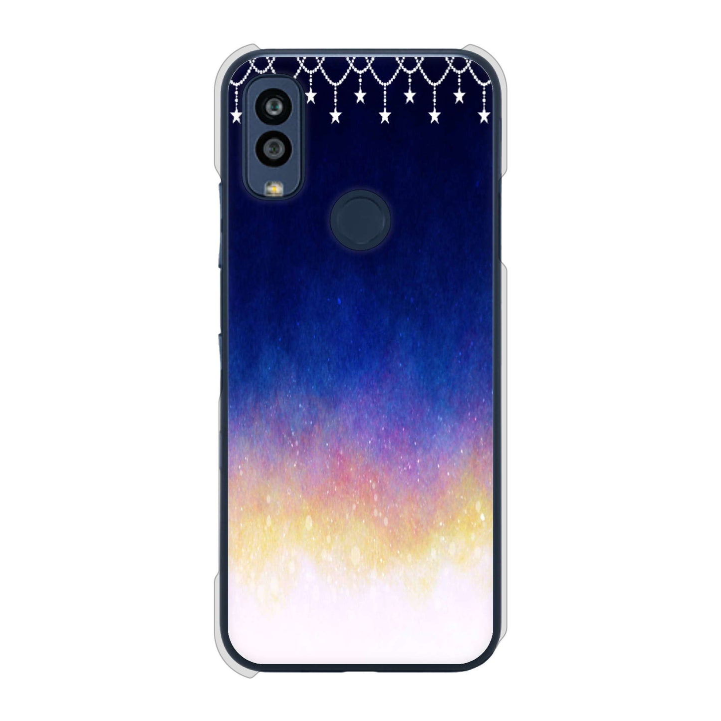Android One S10 Y!mobile 高画質仕上げ 背面印刷 ハードケース 【MI803 冬の夜空】