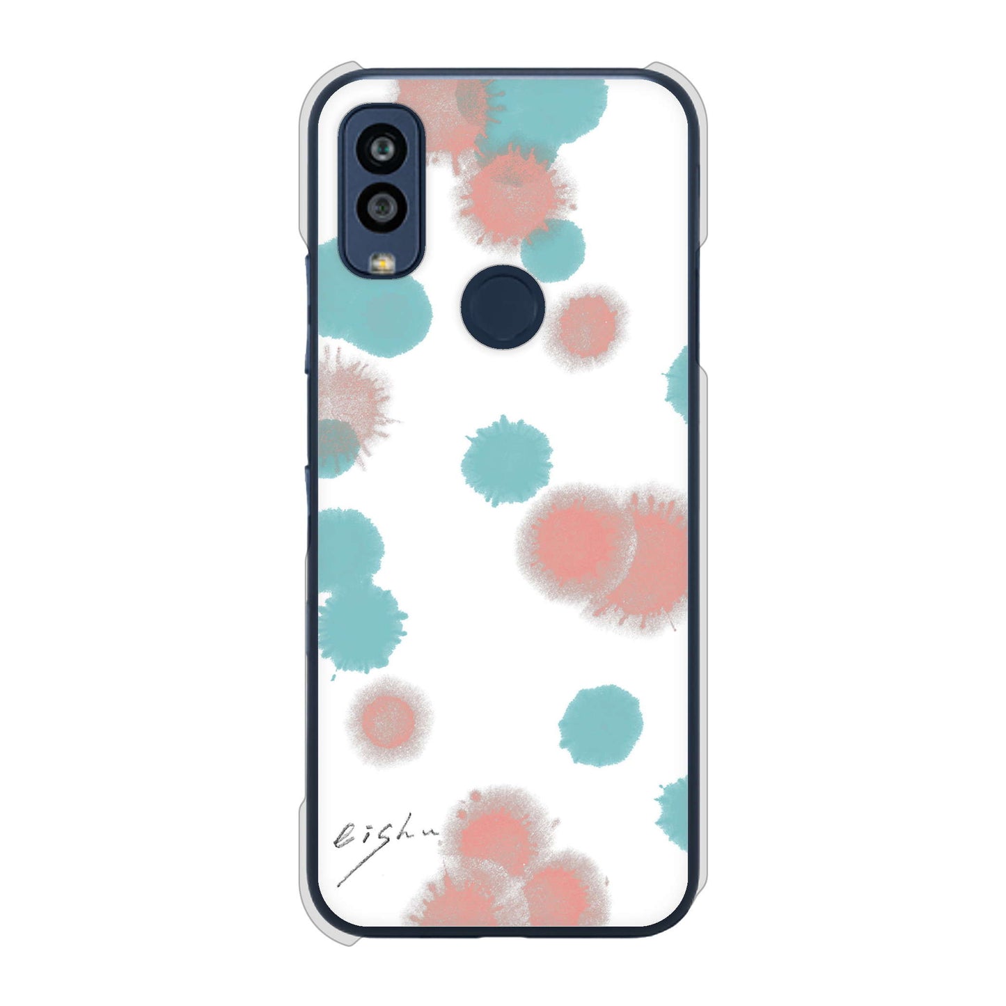 Android One S10 Y!mobile 高画質仕上げ 背面印刷 ハードケース 大野詠舟 デザイン筆文字