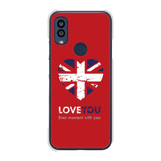 Android One S10 Y!mobile 高画質仕上げ 背面印刷 ハードケース ユニオンジャックハート