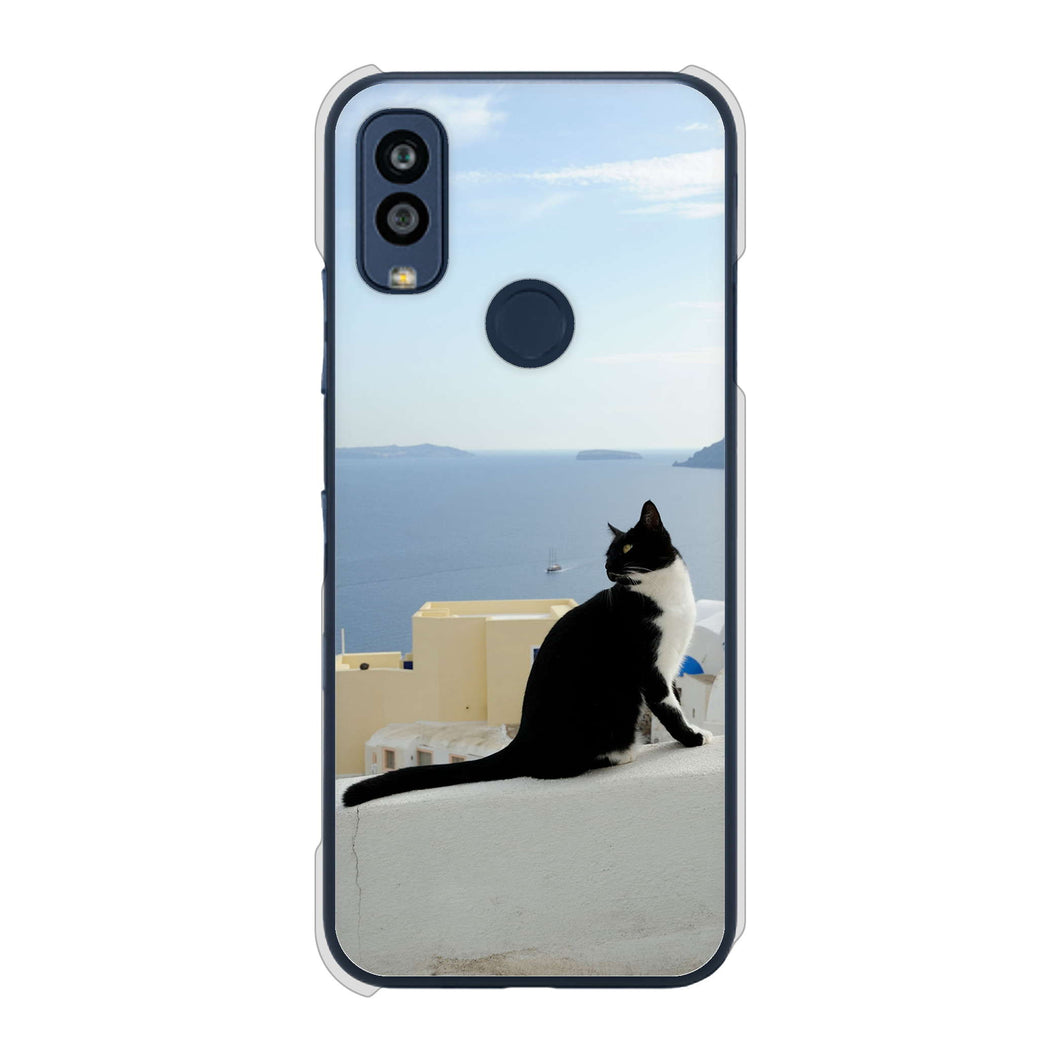 Android One S10 Y!mobile VA805 ネコと地中海 ハードケース 背面印刷