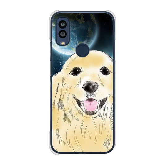Android One S10 Y!mobile 高画質仕上げ 背面印刷 ハードケース ゴールデンレトリバー
