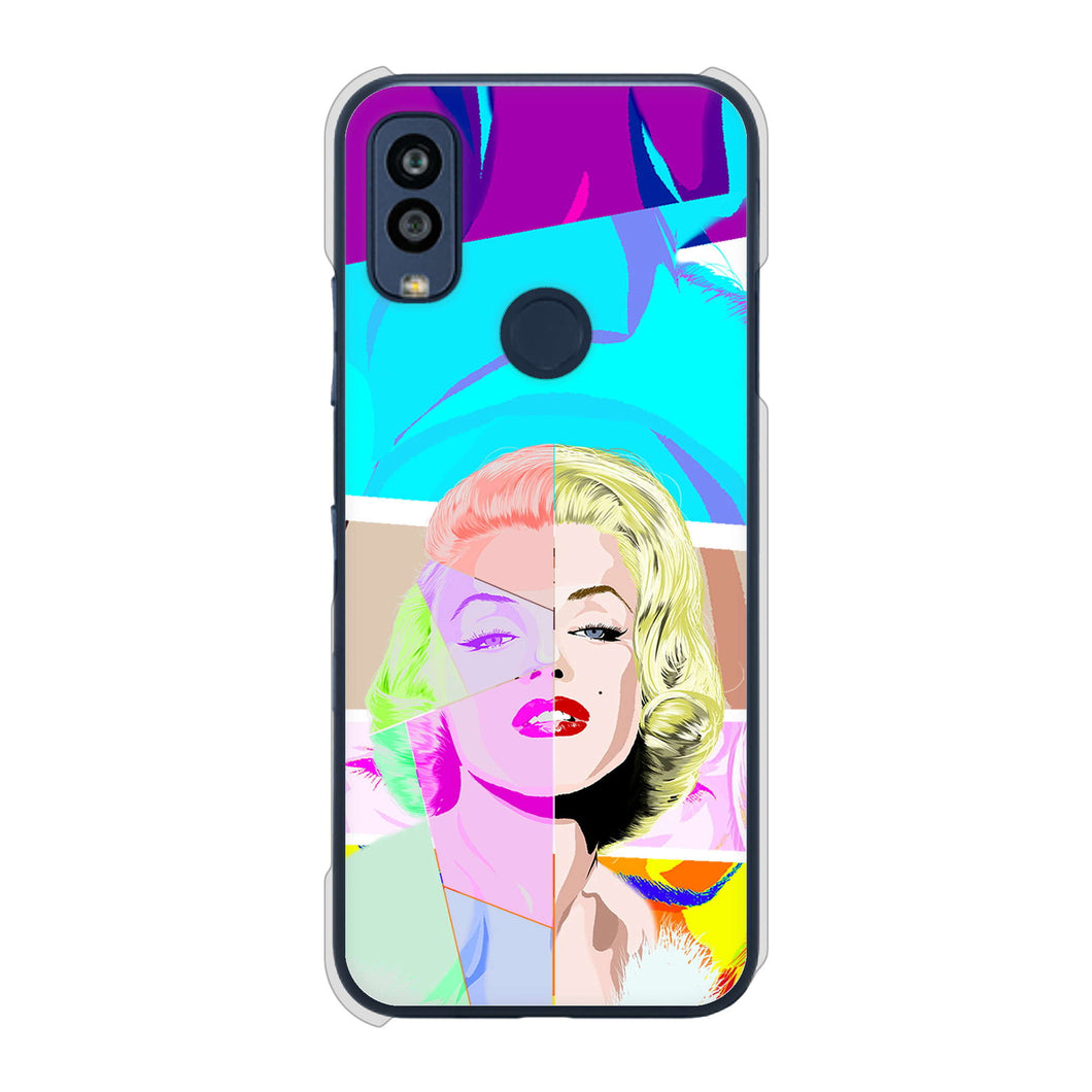 Android One S10 Y!mobile 高画質仕上げ 背面印刷 ハードケース マリリンモンローデザイン