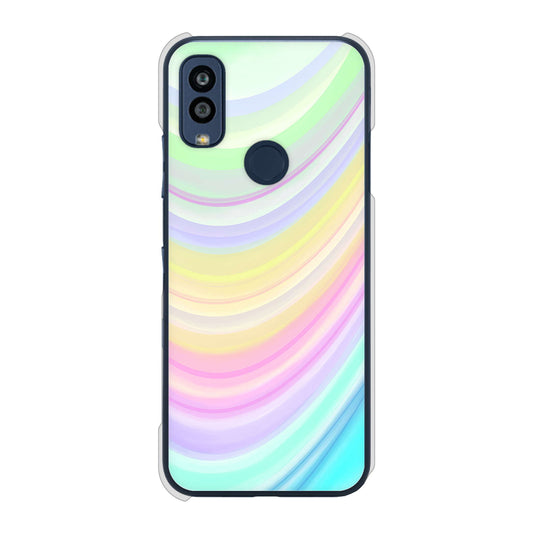 Android One S10 Y!mobile 高画質仕上げ 背面印刷 ハードケース レインボー