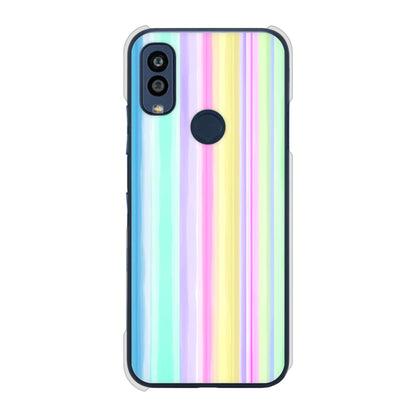 Android One S10 Y!mobile 高画質仕上げ 背面印刷 ハードケース レインボー