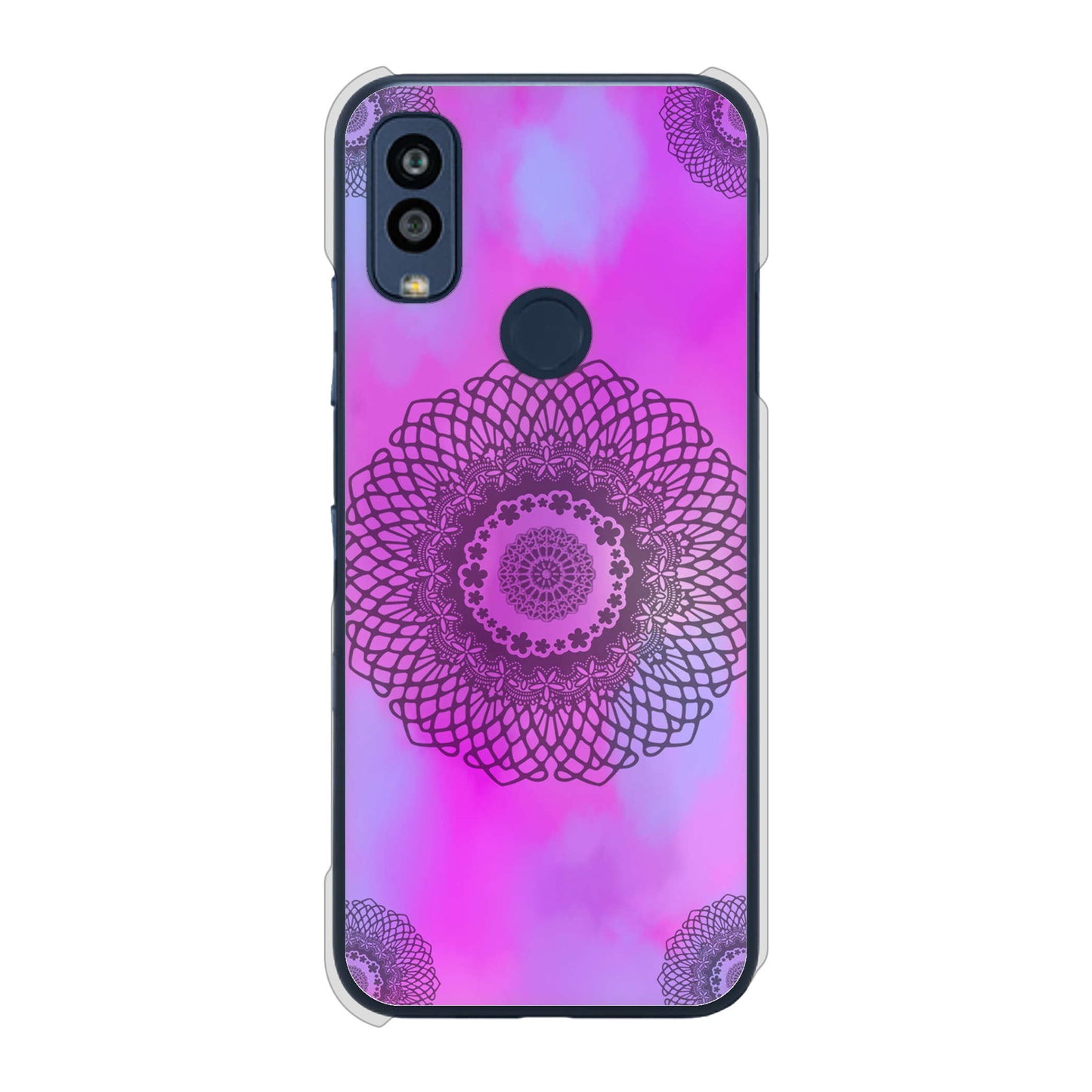 Android One S10 Y!mobile 高画質仕上げ 背面印刷 ハードケース 【YJ344 レース】
