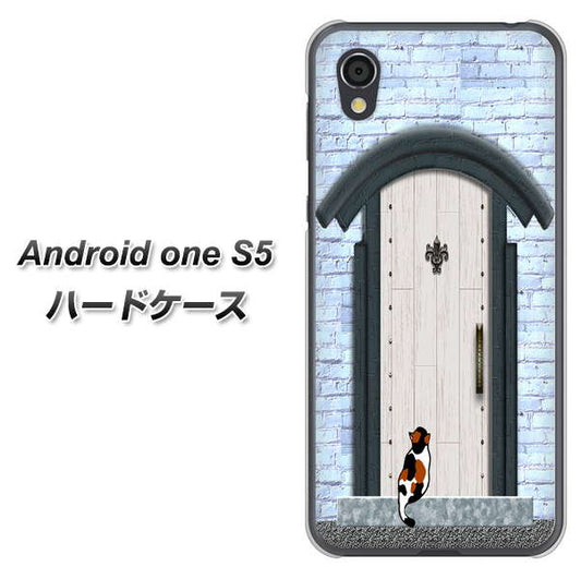 Android One S5 高画質仕上げ 背面印刷 ハードケース【YA951 石ドア01】