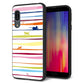 Andoroid One S7 強化ガラス＆TPUスマホケース ガラプリ【YA893 ストライプネコ02 L】