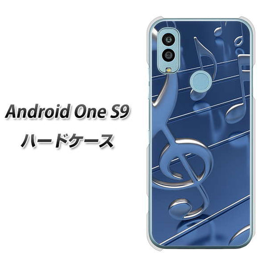 Android One S9 Y!mobile 高画質仕上げ 背面印刷 ハードケース【286 3D 音符】